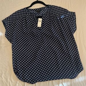 Banana Republic navy blouse